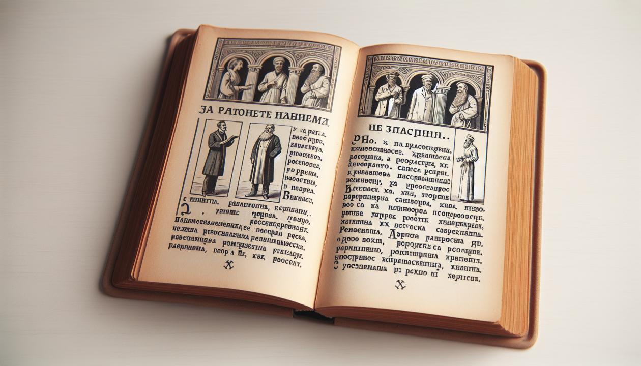Изображение открытой книги с текстом на странице, из которой виден абзац описания сатирического образа в медицинском рассказе Чехова.