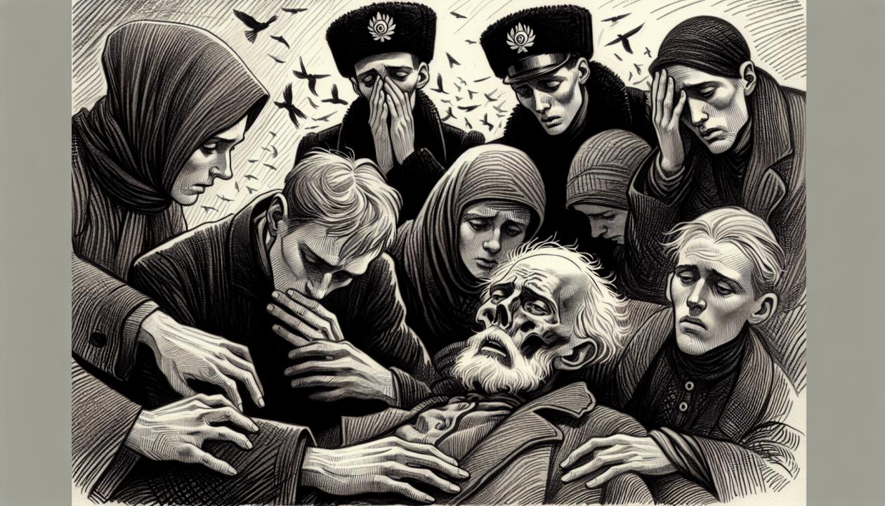 Изображение персонажей рассказа 'Морфий' М.А. Булгакова в контексте наркомании и трагедии