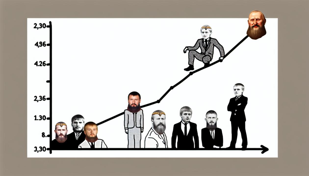 Иллюстрация проекта может представлять из себя график, отражающий рост популярности интернет-мемов с течением времени.