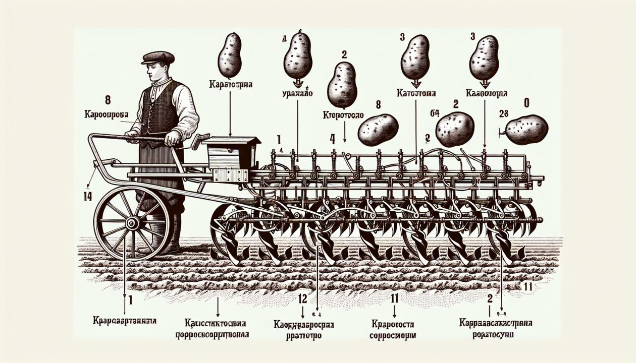 Картофелесажалка для грядового способа возделывания картофеля | Нейросеть  Бегемот