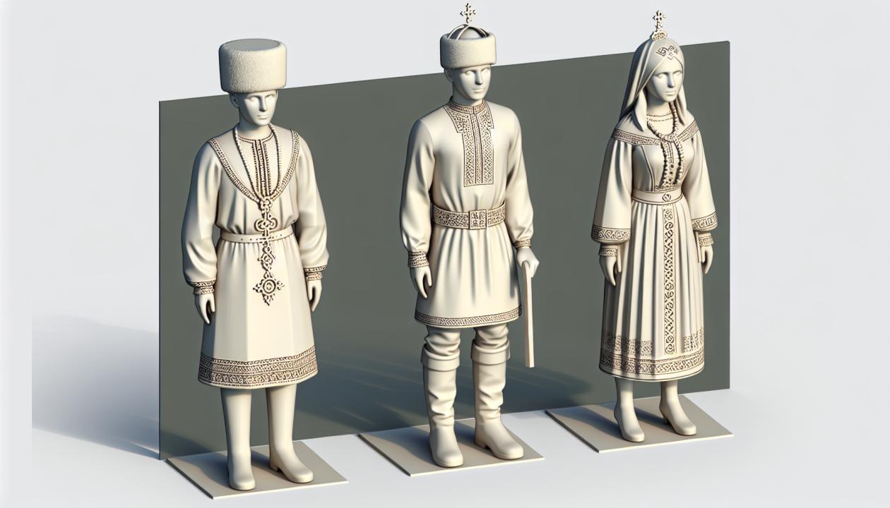 3D модель человека в векторном стиле