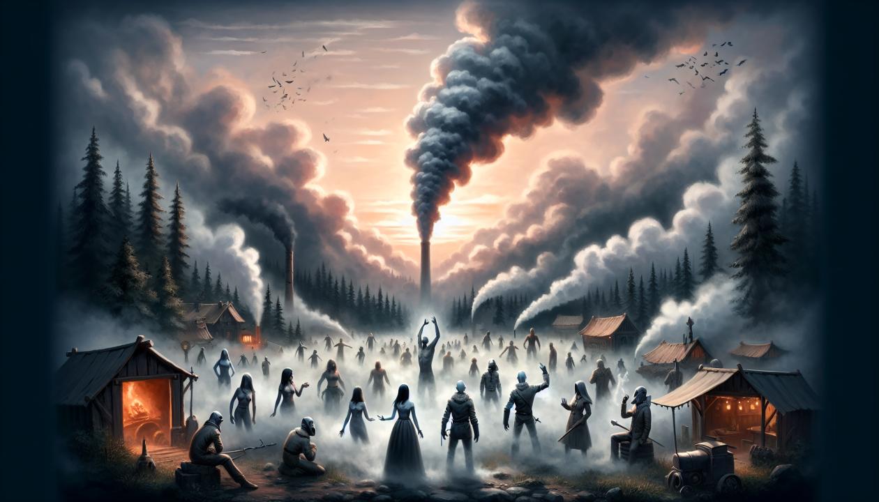 Иллюстрация к проекту может быть изображением олицетворения компании Steam или ее символического представления в виде пара.
