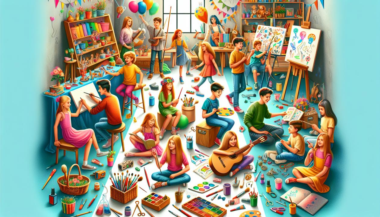 Креативное пространство, объединяющее детей и подростков, в котором они могут развивать свои навыки и интересы.