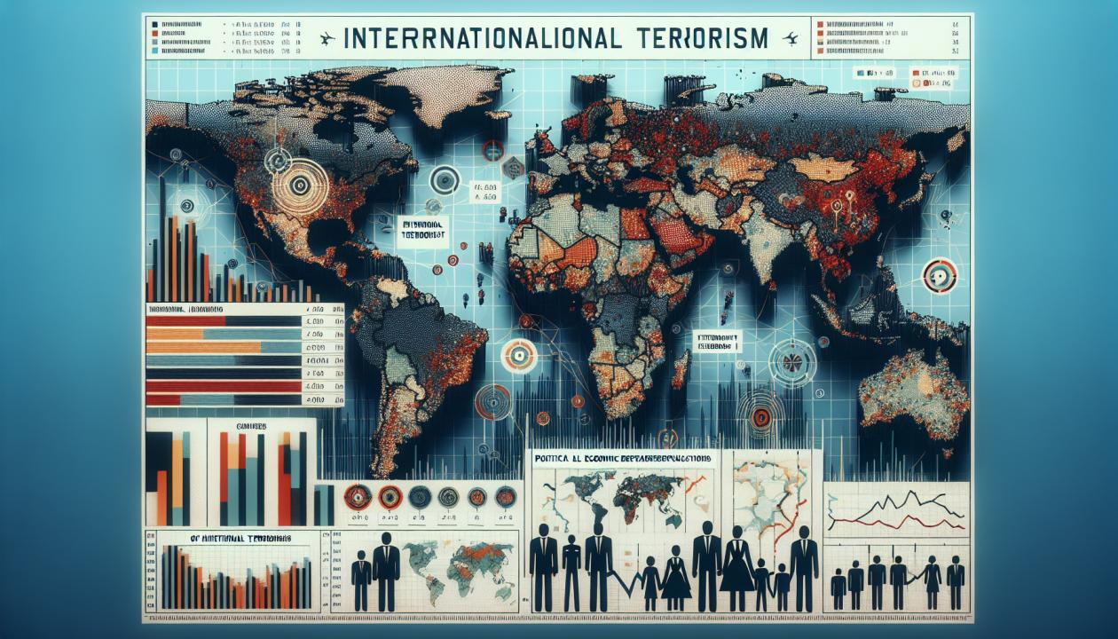 Изображение международного терроризма: география террористических организаций, мировые статистические данные по террористическим актам, политические и экономические последствия международного терроризма.