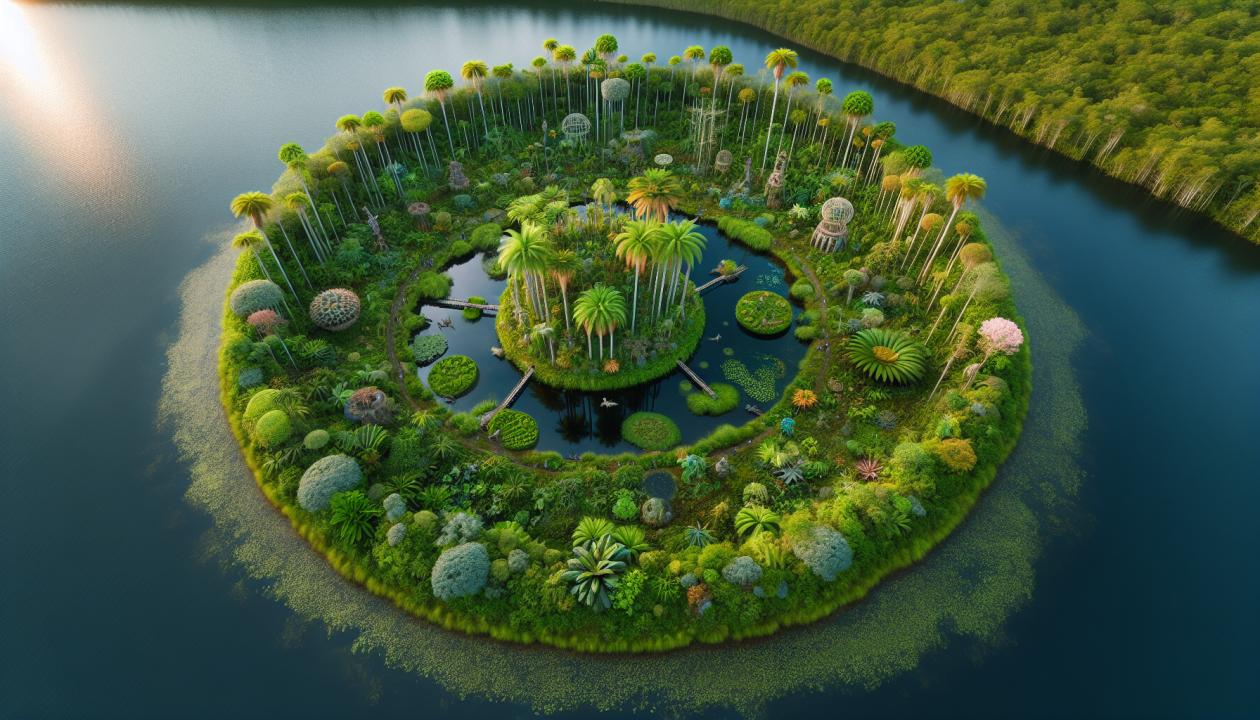 Изображение уникальной экосистемы на особо охраняемой территории мира