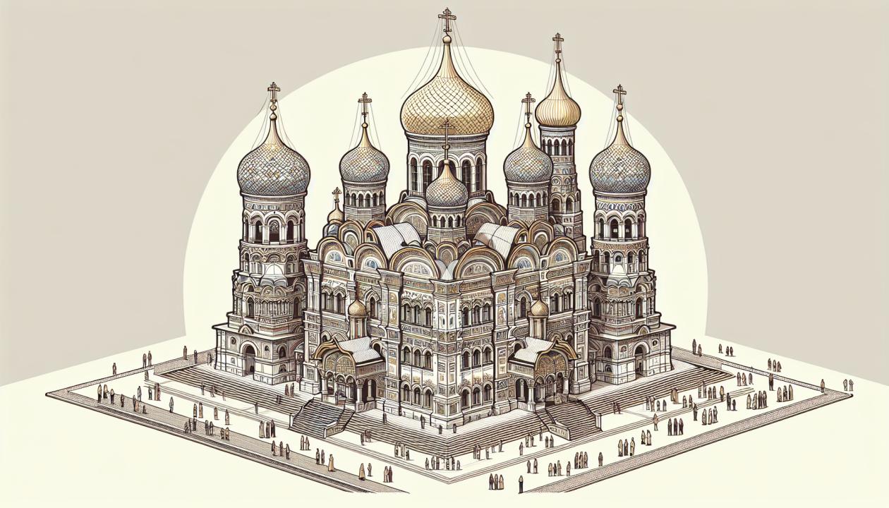 Иллюстрация архитектурных форм колокольни Иван Великий, ее композиционной целостности и внешнего облика