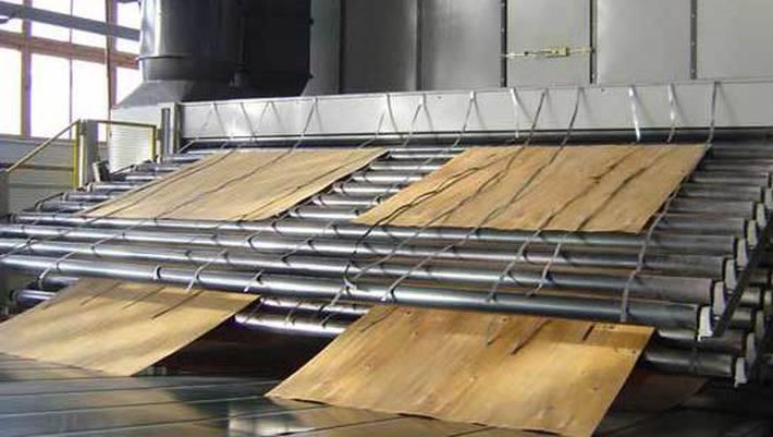 Оборудование и методы сушки шпона