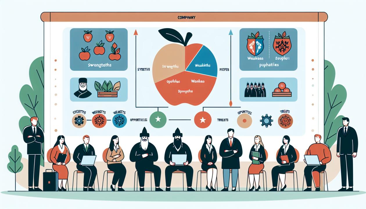 SWOT-анализ компании «Золотое Яблоко» 2023-2024 | Нейросеть Бегемот