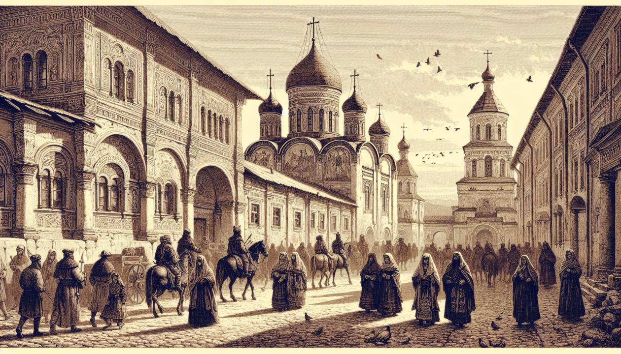 Изображение древних городов, исторических памятников, старинных улиц.