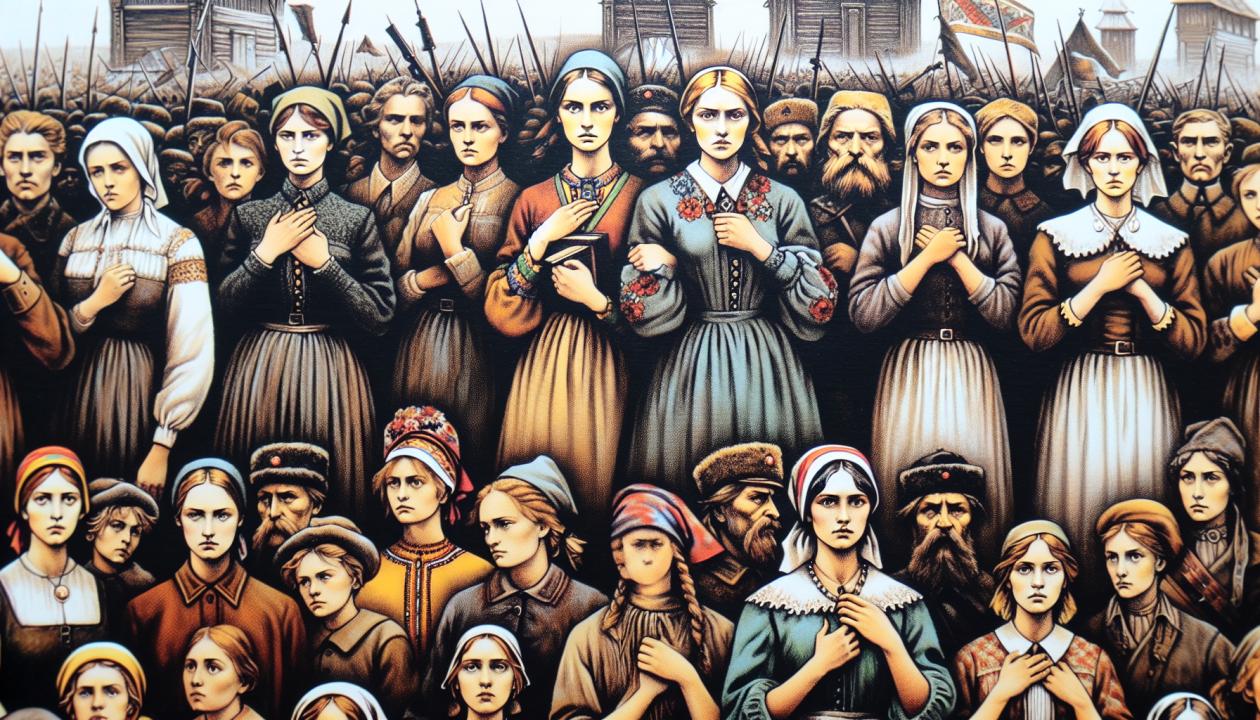 Изобразите женские образы из романа "Война и мир", отражая их влияние на общественные исторические события.