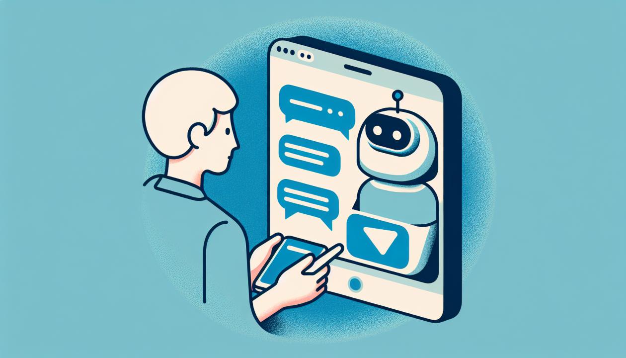 Разработайте иллюстрацию телеграм бота, взаимодействующего с пользователем в мессенджере.