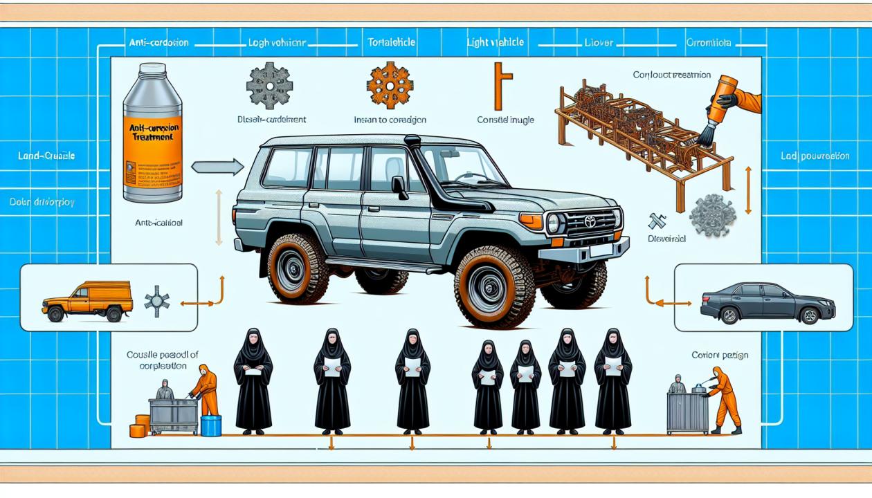 Организация процесса антикоррозионной обработки кузова легкового автомобиля  Toyota Land Cruiser 200 | Нейросеть Бегемот