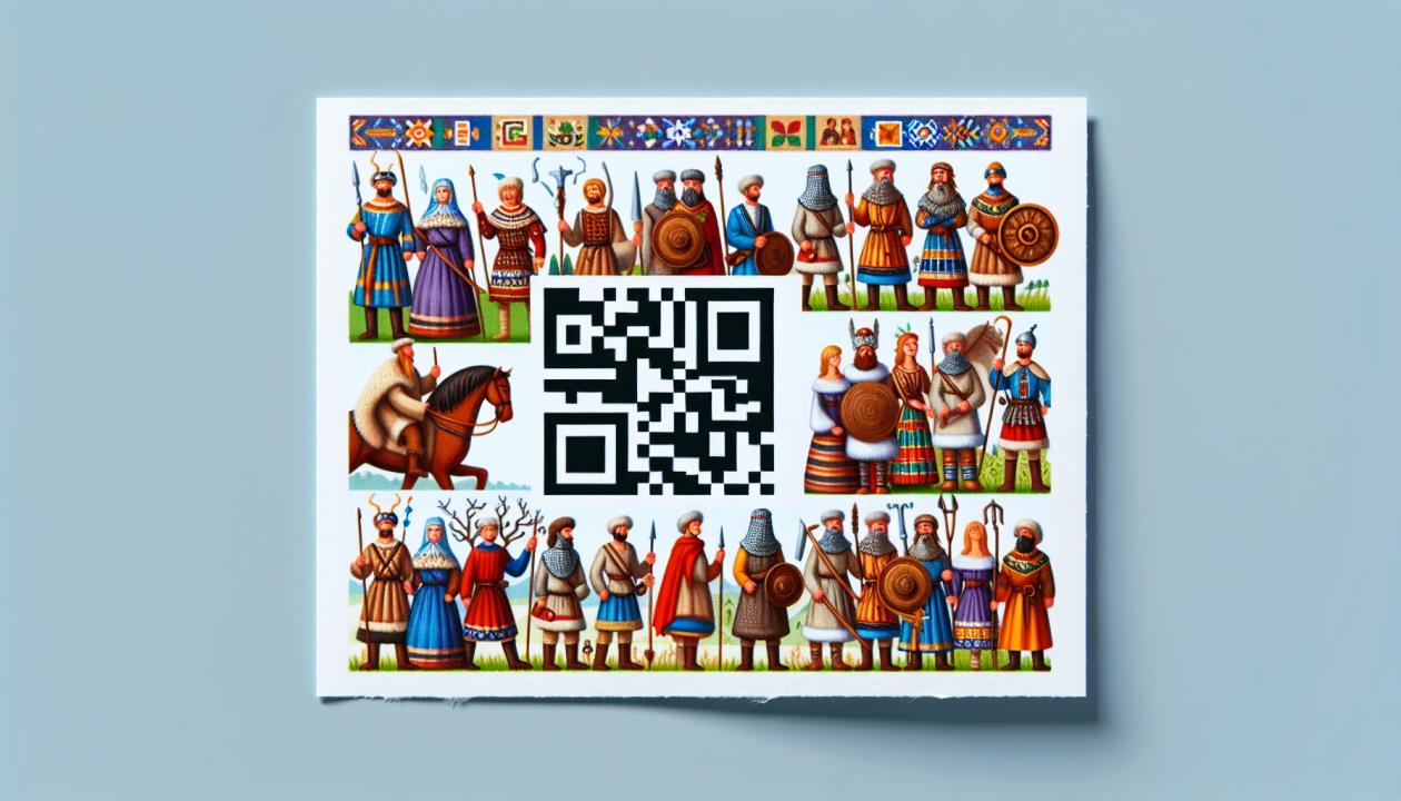 QR-код, который ведет на интерактивный учебный ресурс по выбранной теме.