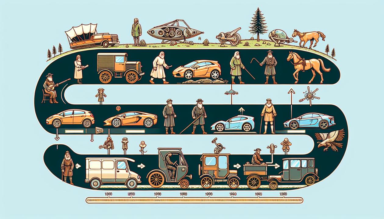 История развития наземных транспортных средств в 18-21 веке | Создание  обзора исторического развития наземного транспорта, включая первые механизмы,  машины и современные автомобили.
