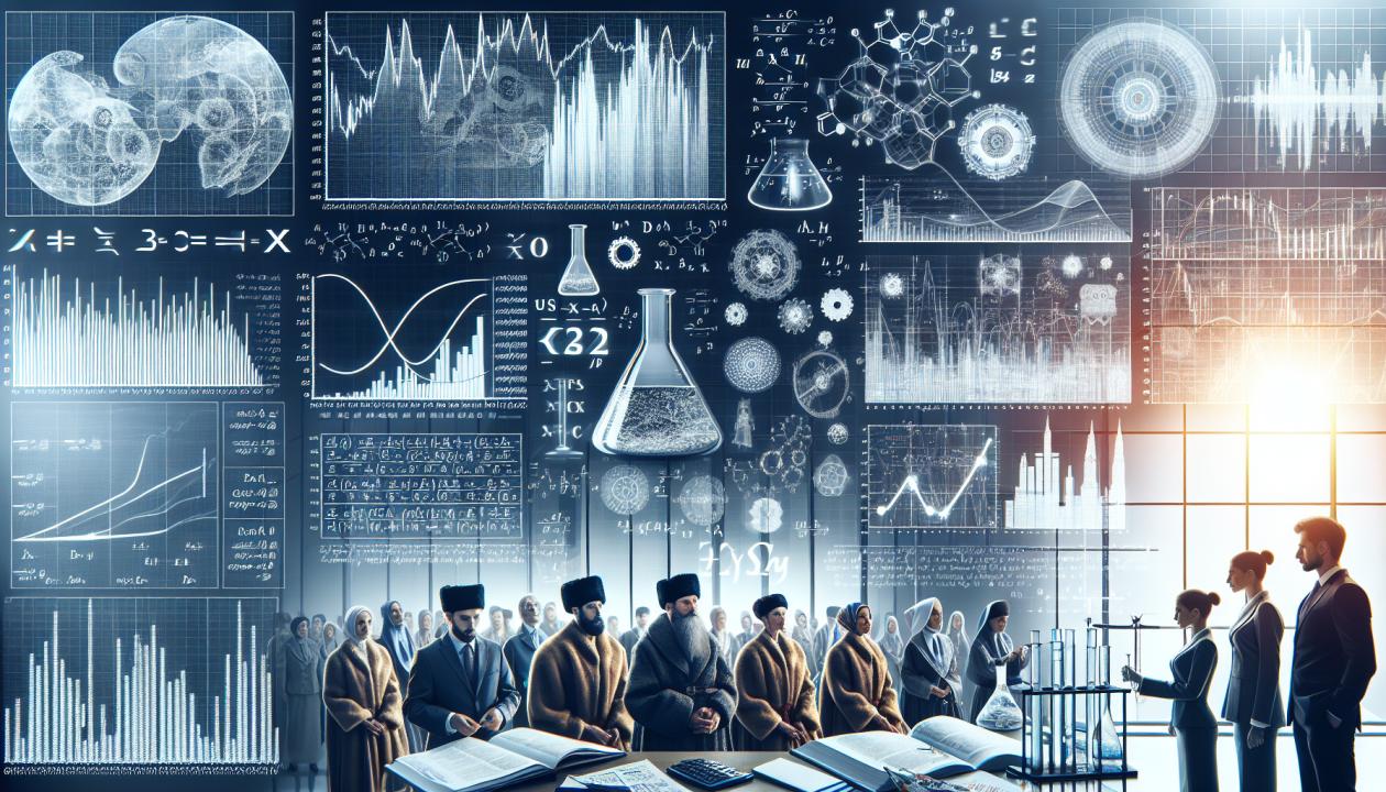 Экономические диаграммы и графики, математические формулы, процесс проведения эксперимента
