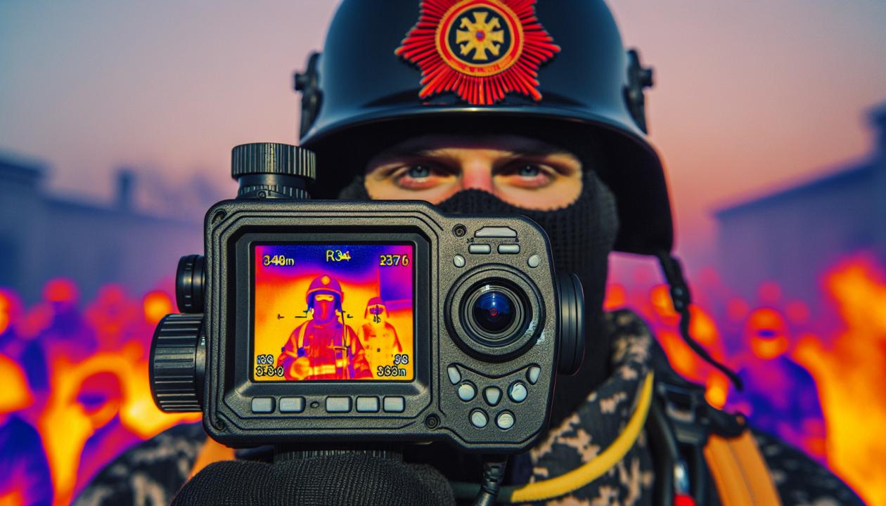 Тепловизор для пожарных с матрицей 384x288 пикселей