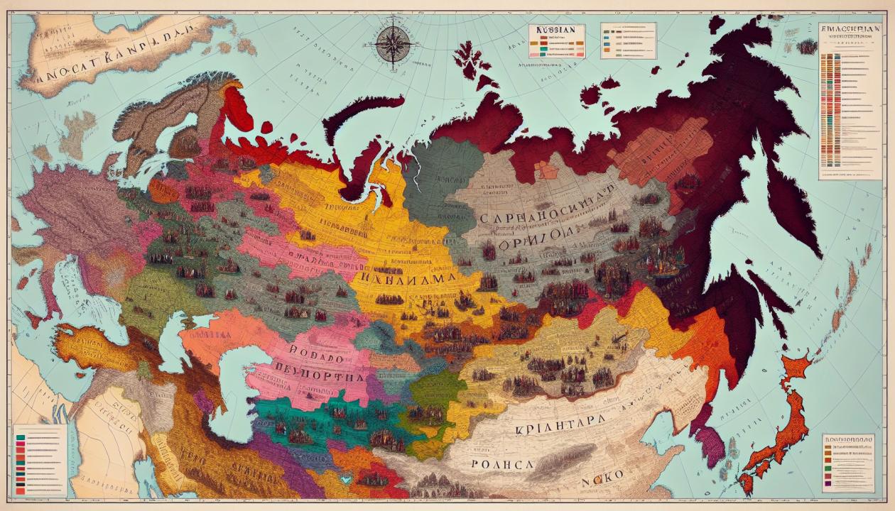 Картографическое изображение увеличения территории Российской империи в XVIII веке
