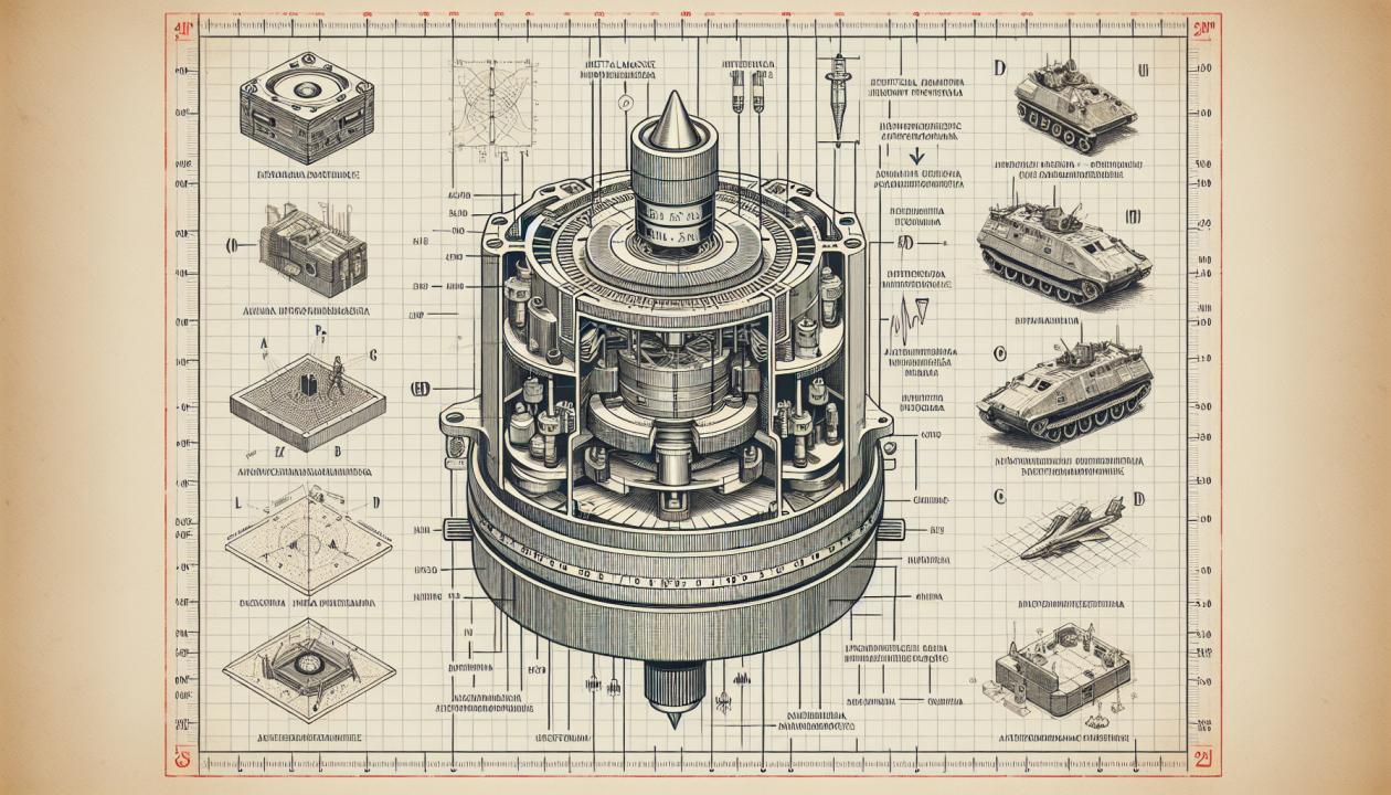 Схема акселерометра, показывающая его внутреннее устройство и принцип работы, а также примеры применения в боевой технике и навигационных системах. Элементы должны включать инерционную массу, корпус устройства и электрические сигналы, исходящие от акселерометра.