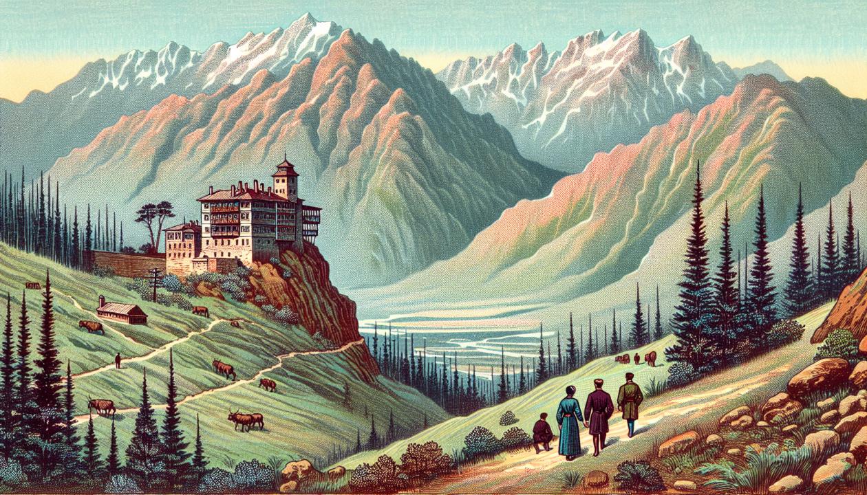 Северный Кавказ, горы, гостиницы, туристы