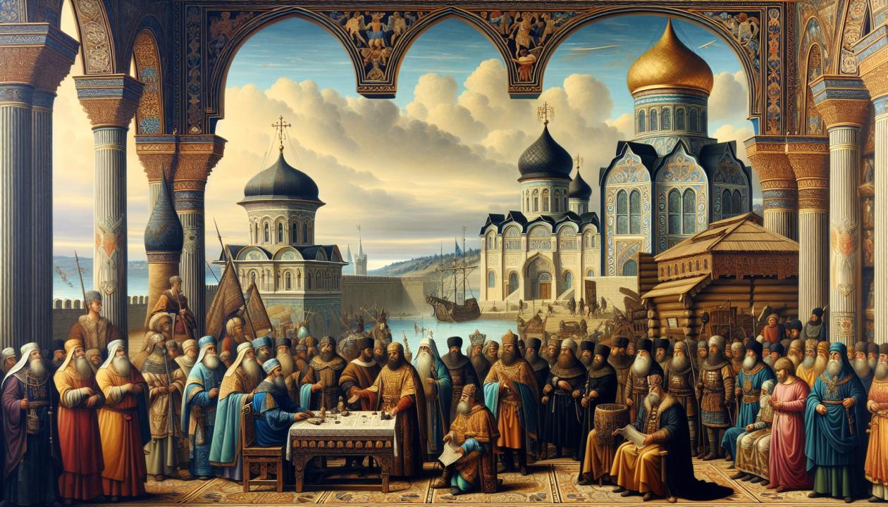 Картина международных связей Киевской Руси: дипломатические переговоры, торговля, культурный обмен