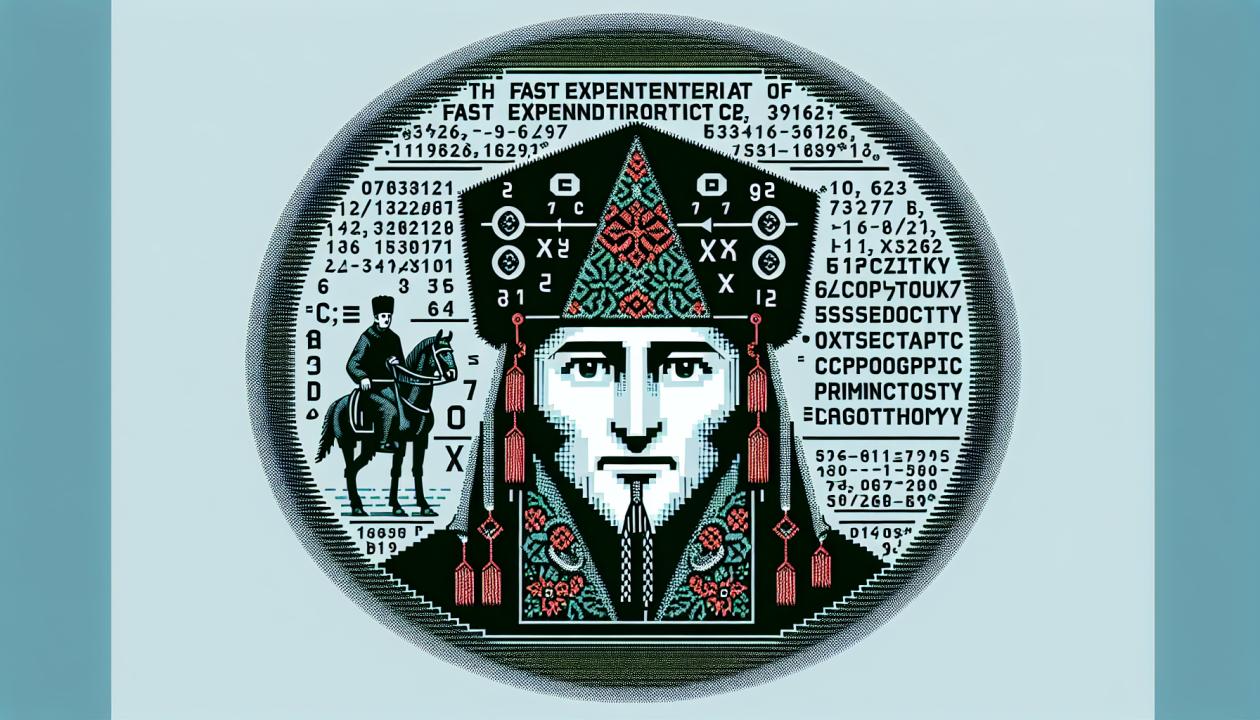 Картинка с изображением алгоритма быстрого возведения в степень и примером криптографического примитива на основе теории чисел.