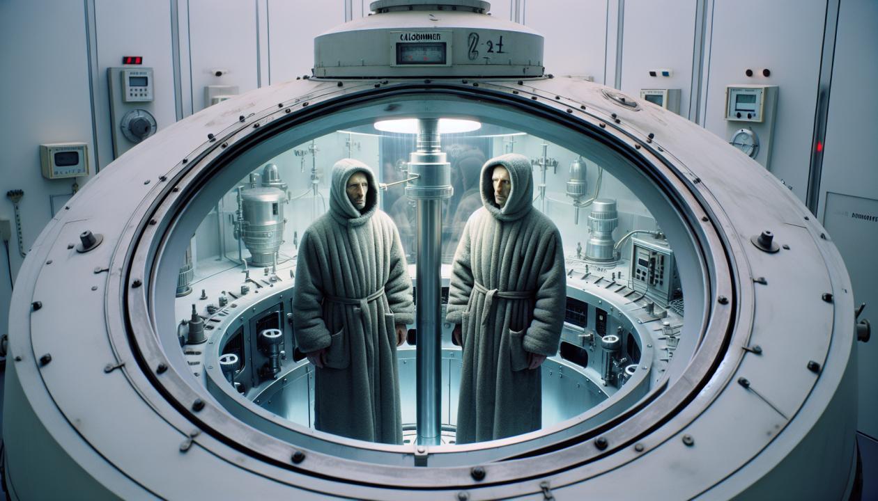 Изображение калориметра, регистрирующего тепловое воздействие ионизирующего излучения