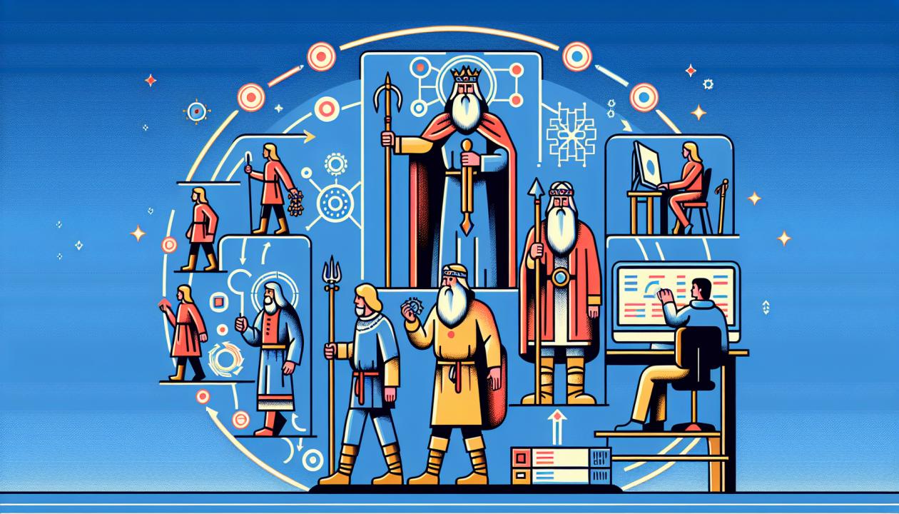 Диаграмма, иллюстрирующая ключевые этапы развития операционных систем компьютеров различных типов